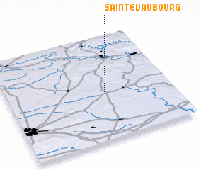 3d view of Sainte-Vaubourg