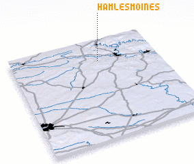 3d view of Ham-les-Moines