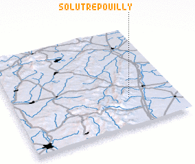 3d view of Solutré-Pouilly