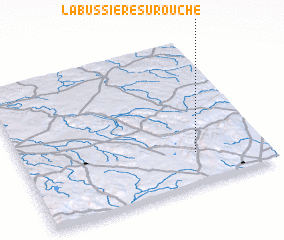 3d view of La Bussière-sur-Ouche