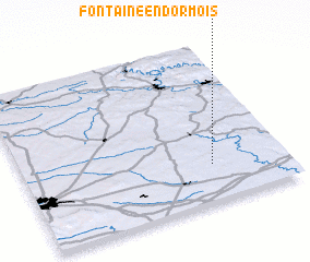 3d view of Fontaine-en-Dormois