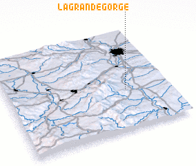 3d view of La Grande Gorge