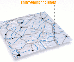 3d view of Saint-Jean-dʼArdières