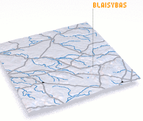 3d view of Blaisy-Bas