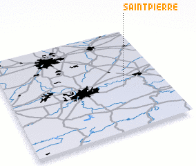 3d view of Saint-Pierre