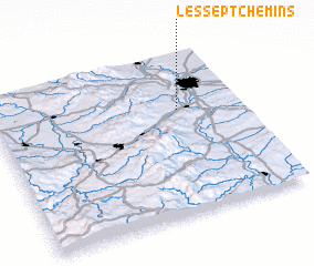 3d view of Les Sept Chemins