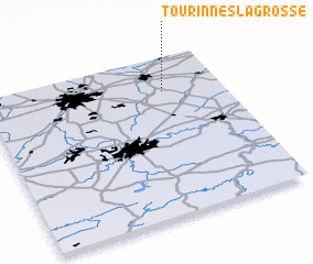 3d view of Tourinnes-la-Grosse