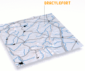 3d view of Dracy-le-Fort