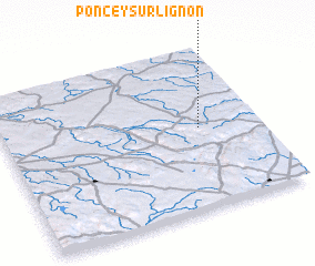 3d view of Poncey-sur-lʼIgnon