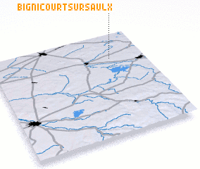 3d view of Bignicourt-sur-Saulx