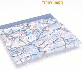 3d view of Tizi el Korn