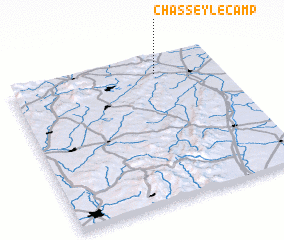 3d view of Chassey-le-Camp