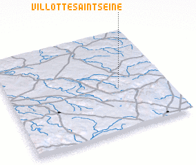 3d view of Villotte-Saint-Seine