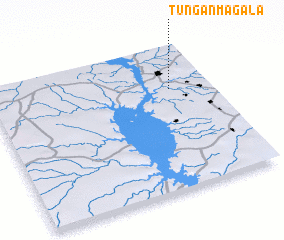 3d view of Tungan Magala