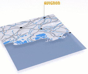 3d view of Avignon