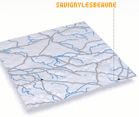 3d view of Savigny-lès-Beaune