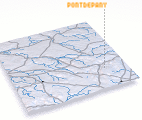 3d view of Pont-de-Pany