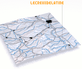 3d view of Le Creux de la Tine