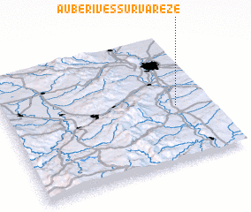 3d view of Aubérives-sur-Varèze