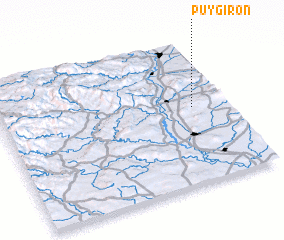 3d view of Puygiron