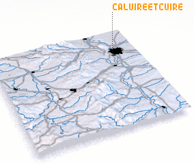 3d view of Caluire-et-Cuire