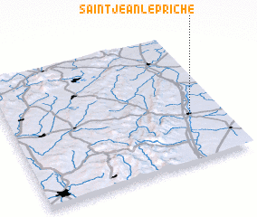 3d view of Saint-Jean-le-Priche