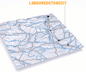 3d view of La Baume-de-Transit