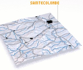 3d view of Sainte-Colombe