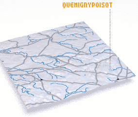 3d view of Quémigny-Poisot