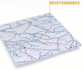 3d view of Recey-sur-Ource