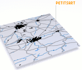 3d view of Petit Sart