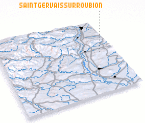 3d view of Saint-Gervais-sur-Roubion