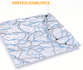 3d view of Portes-lès-Valence