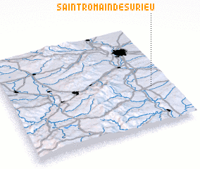 3d view of Saint-Romain-de-Surieu