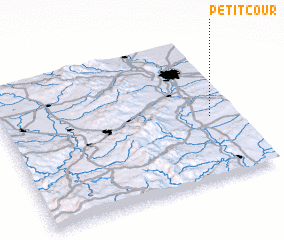 3d view of Petit Cour