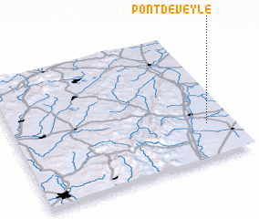 3d view of Pont-de-Veyle