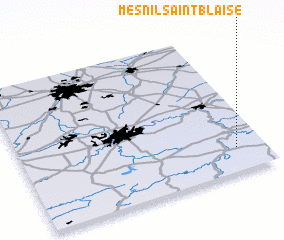 3d view of Mesnil-Saint-Blaise