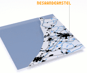 3d view of Nes aan de Amstel