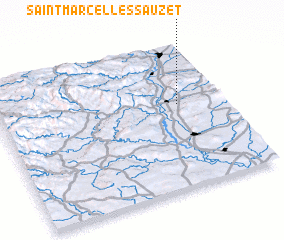 3d view of Saint-Marcel-lès-Sauzet