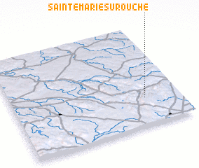 3d view of Sainte-Marie-sur-Ouche