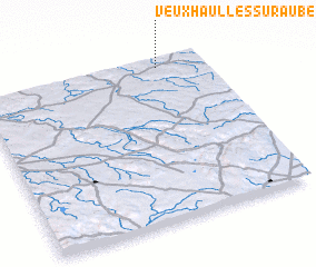 3d view of Veuxhaulles-sur-Aube