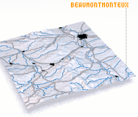 3d view of Beaumont-Monteux