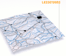 3d view of Les Seyvons