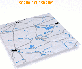 3d view of Sermaize-les-Bains
