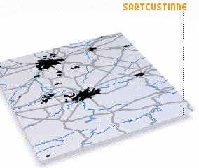 3d view of Sart-Custinne