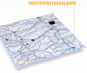 3d view of Saint-Bonnet-de-Galaure