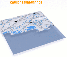 3d view of Caumont-sur-Durance