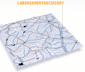 3d view of LʼAbergement-de-Cuisery