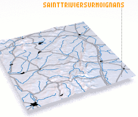 3d view of Saint-Trivier-sur-Moignans