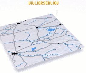 3d view of Villiers-en-Lieu